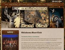 Tablet Screenshot of oklahomahuntclub.com